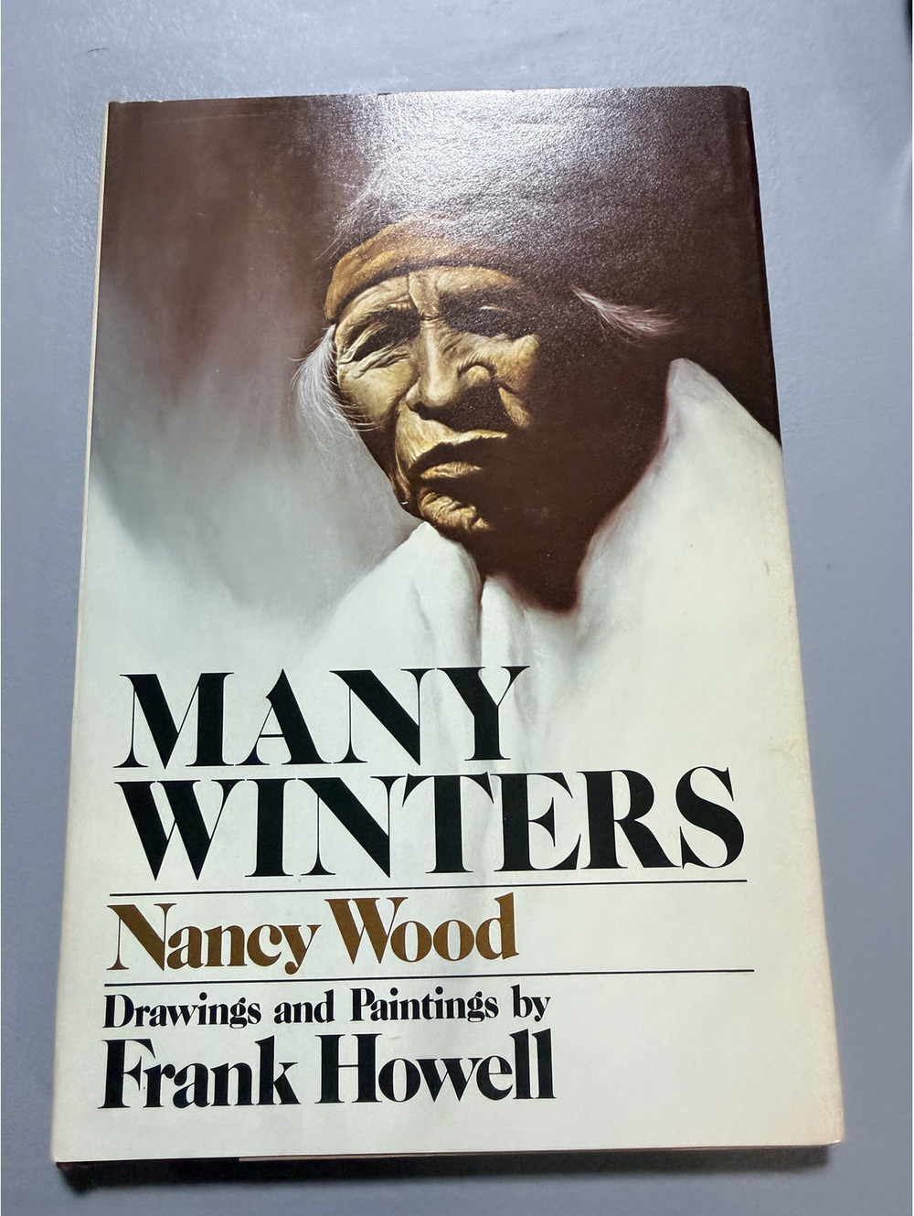 Many Winters Nancy Wood Frank Howell 1974 1st Ed Taos Pueblo Poetry HC Book DJ